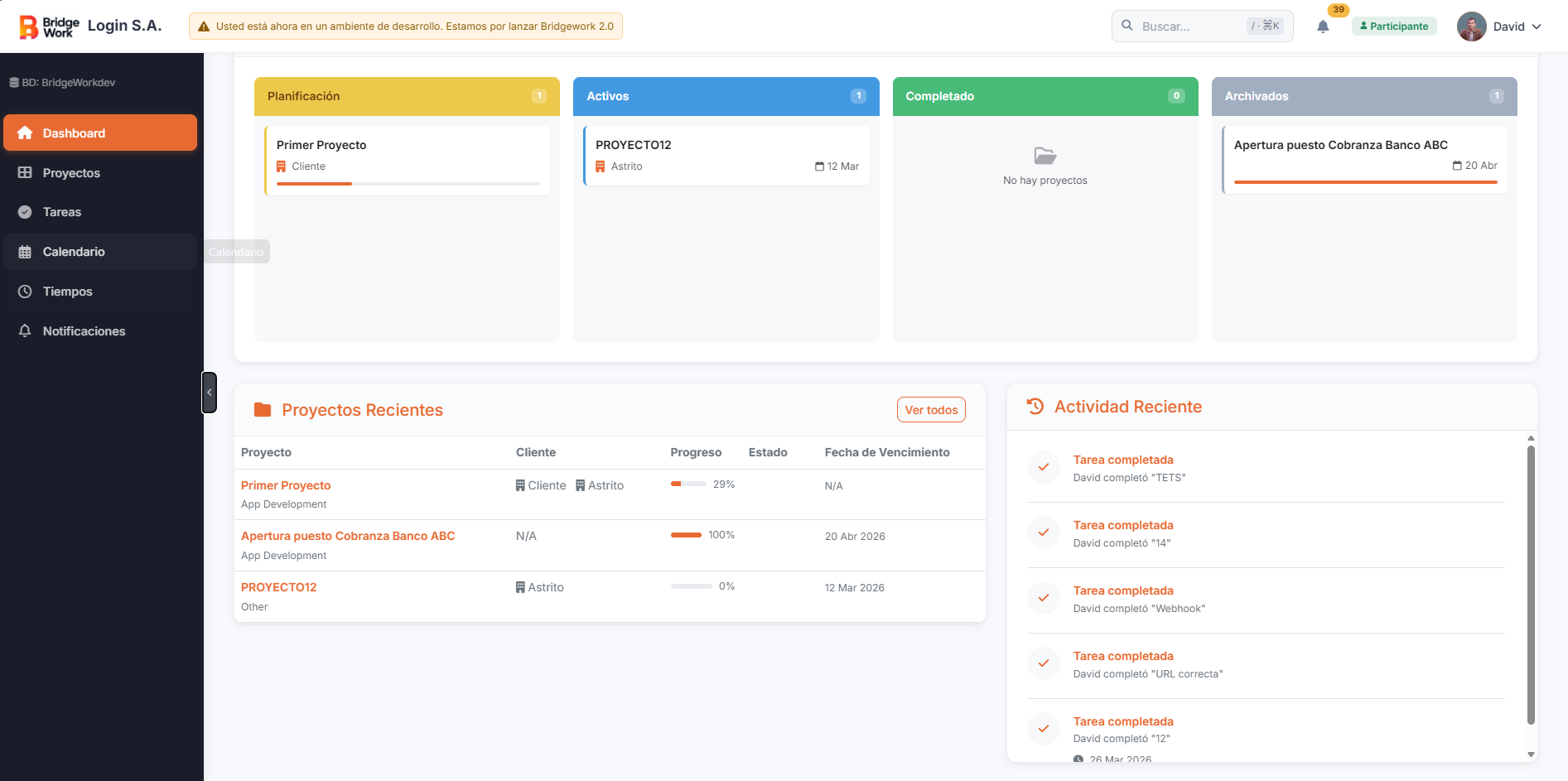 Dashboard · Overview